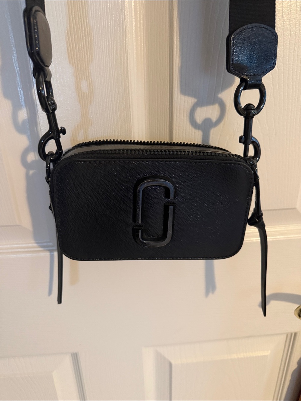 Marc Jacobs Black Camera Bag Double Zip Snapshot Crossbody